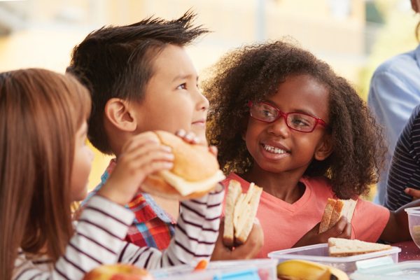 Kids Eating Sandwiches